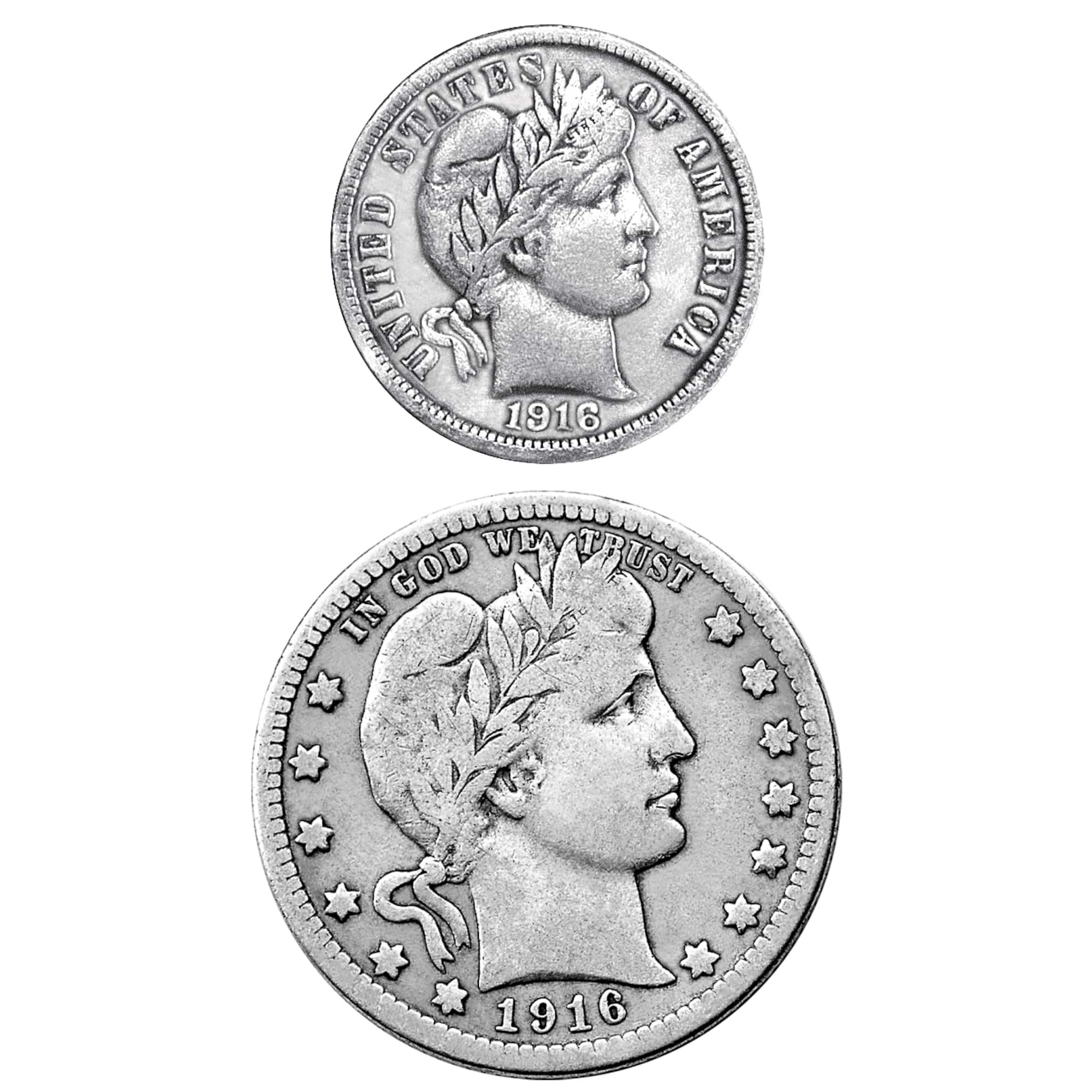 1916 Rare Historic Silver Coins